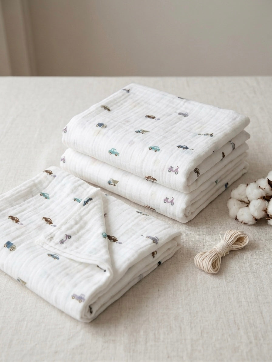 120x120 muslin towel.