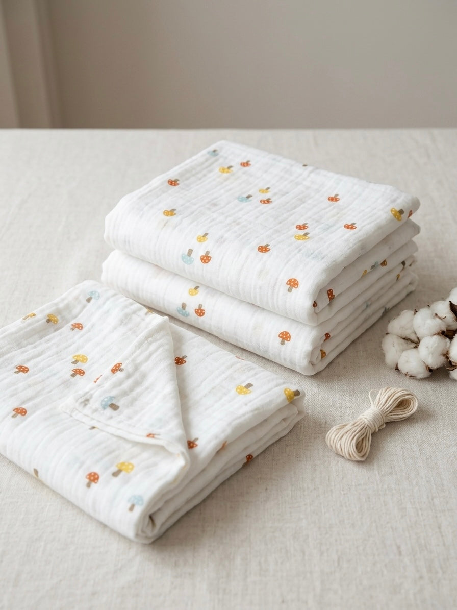 120x120 muslin towel.